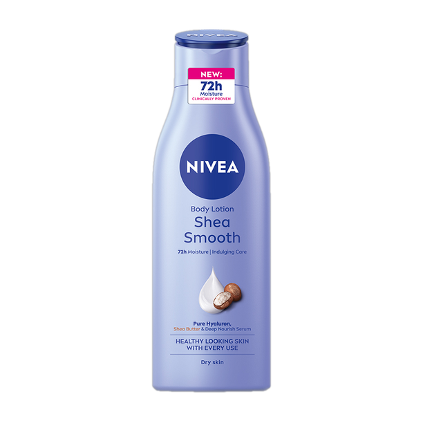 NIVEA Body Milk Shea Smooth, Moisturizer Lotion, Deep Moisture Serum, Shea Butter