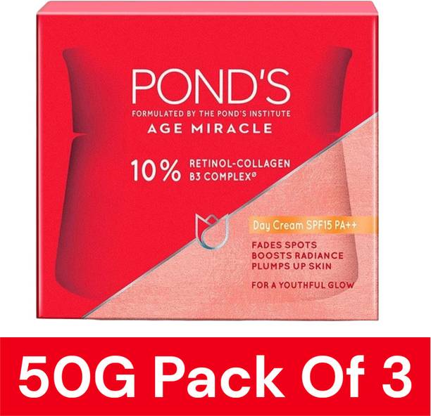 POND's Age Miracle Wrinkle Corrector Day Cream SPF 15 PA++ 50 GPACK OF 3
