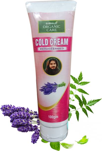 SUBHAJIT ORGANIC CARE Cold Cream With Vitamin E & Almond Oil For All Skin Types