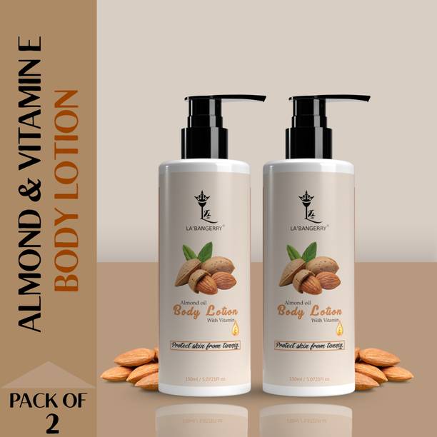 LA'BANGERRY Body Lotion with Almond & Vitamin E, Daily Moisture Care