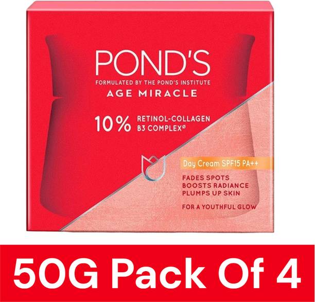 POND's Age Miracle Wrinkle Corrector Day Cream SPF 15 PA++ 50 GPACK OF 4
