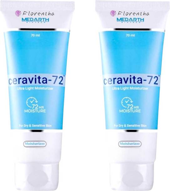 FLORENTHA CERAVITA-72 ULTRA LIGHT MOISTURIZER FOR GLOWING SOFT SKIN FOR PACK OF- 70ml x 2