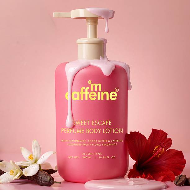 mCaffeine Sweet Escape Perfume Body Lotion | Deeply Moisturizes | Fruity-Floral Scent