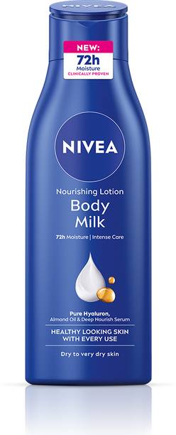 NIVEA Body Lotion for Very Dry Skin, Nourishing Body Milk with 2x Almond Oil, For Men & Women