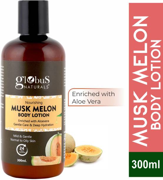 Globus Naturals Nourishing Muskmelon Body Lotion Enriched with Aloevera|Gentle Care|Deep Hydration