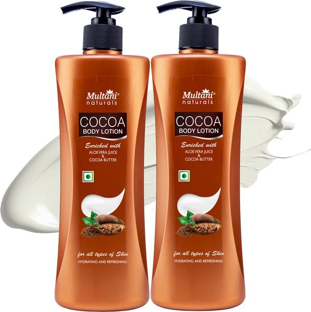 Multani Naturals Cocoa Butter & Aloevera Body Lotion (Pack of 2) |Nourish & Moisturize -