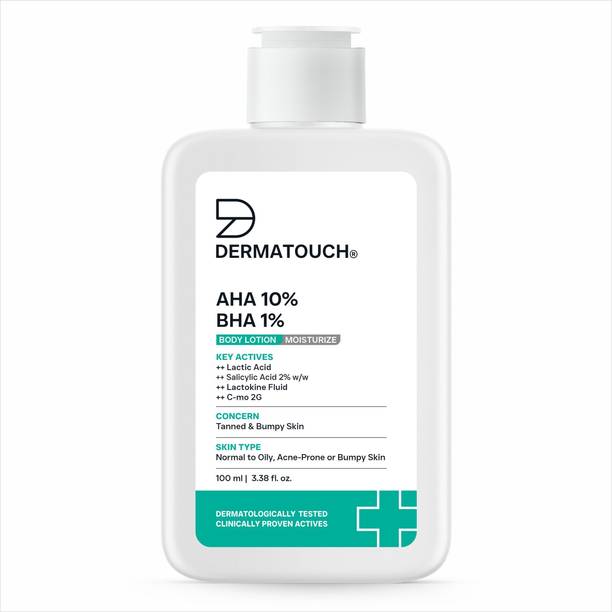 Dermatouch AHA 10% BHA 1% Body Lotion for Men & Women