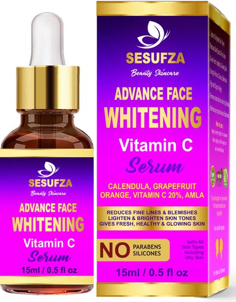 SESUFZA Face Whitening Vitamin C Serum For Anti-Aging Clean Skin Pores Skin Brightening