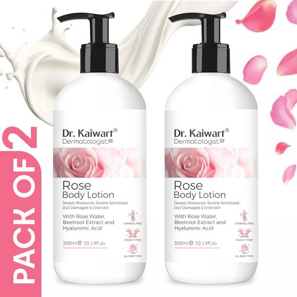 Dr. Kaiwart Rose Body Lotion For Deep Hydration - Pack of 2