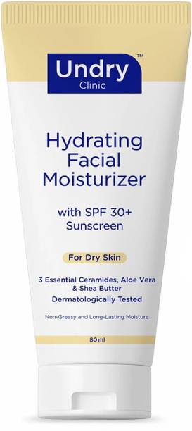 Undry Face Moisturizer for Dry Skin with Sunscreen SPF30 Face Cream