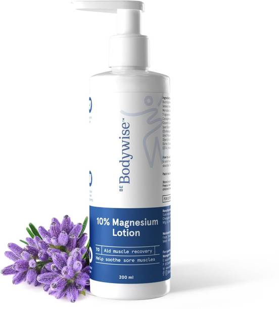 बी बॉडीवाइज़ 10% Magnesium Body Lotion | For Muscle Recovery & Relaxation
