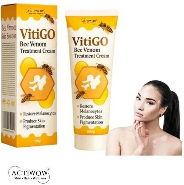 ACTIWOW Vitigo Bee Venom Cream for Pore Minimizing Glow Cream Moisturizer
