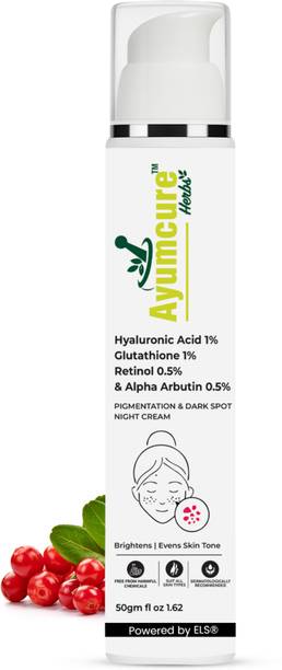 Ayumcure Pigmentation & Dark Spot Night Cream | Brightening & Skin Repair | Men & Women