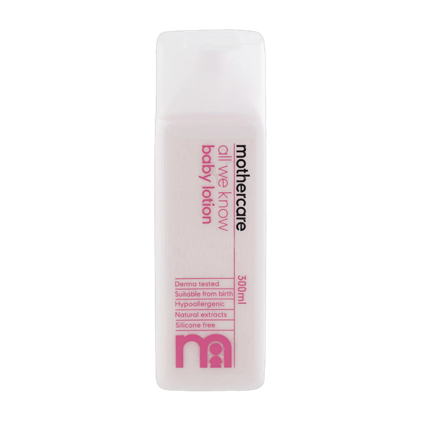 Mothercare All We Know Baby Lotion| Natural Extract Gently Moisturises Delicate Skin
