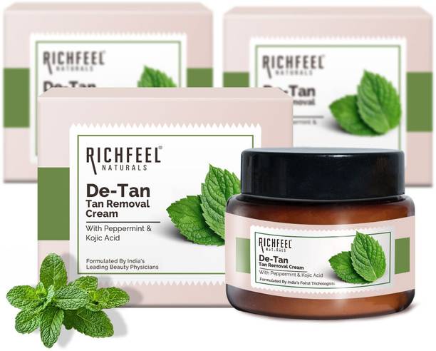 RICHFEEL De-Tan Cream 100 G Pack of 3