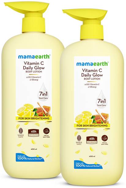 Mamaearth Vitamin C Daily Glow Body Lotion For Skin Brightening with Vitamin C & Honey