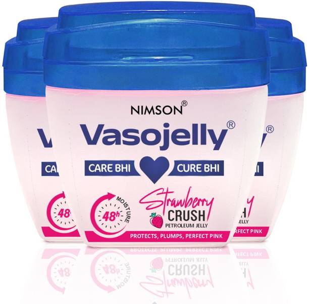 Nimson VasoJelly Strawberry Crush Petroleum Jelly 48-Hour Moisturization & Pink Tint