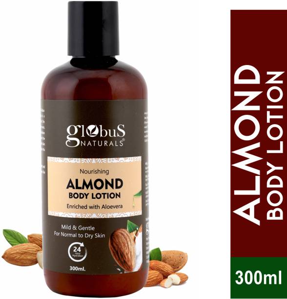 Globus Naturals Nourishing Almond Body Lotion Enriched with Aloevera,Coconut,Kokum Butter