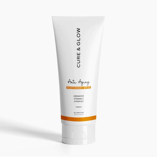 Cure & Glow 3 in 1 Radiance Anti-Aging Moisturiser SPF25 with Ceramide, Vitamin C & E