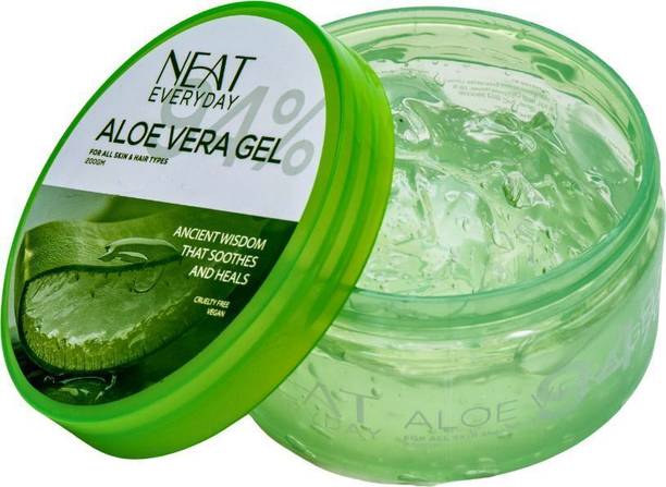 NEATEVERYDAY Hydrating Multipurpose Aloe Vera Gel for Face, Body & Scalp
