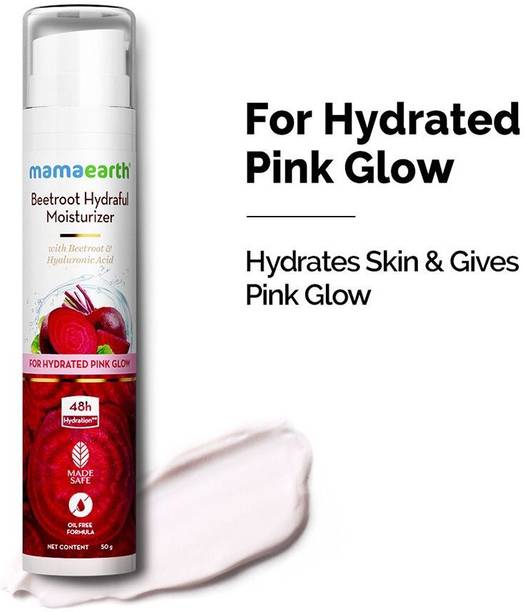 Mamaearth Beetroot Hydraful Moisturizer- Beetroot & Hyaluronic Acid For Hydrated Pink Glow