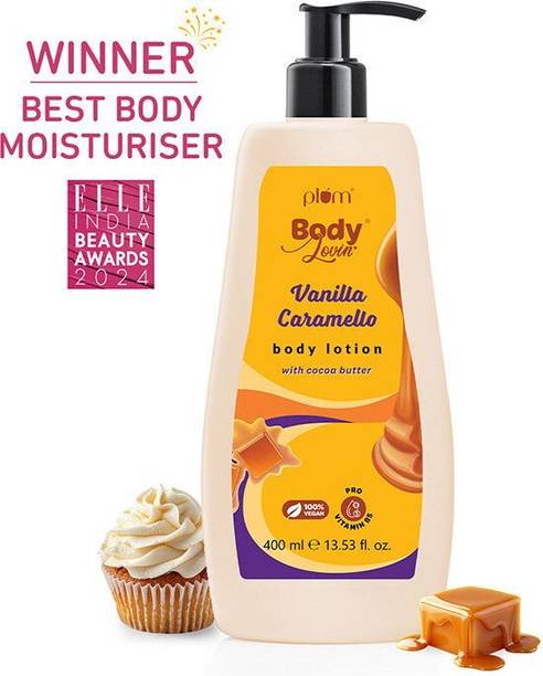 Plum BodyLovin' Vanilla Caramello Body Lotion with Cocoa Butter | Deep Moisturization