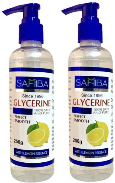 Sahiba glycerine pure and safe with lemon essence ( 250g + 250g )