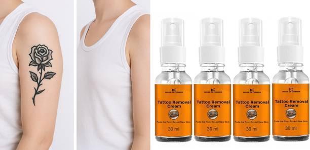 house of common Natural Tattoo Removal Cream for Men & Women (30ml) Pack of 4