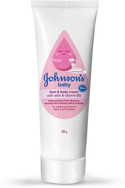 JOHNSON'S BABY Baby Cream, protects from dryness, pH Balanced, paraben-free, 200gm 200 g