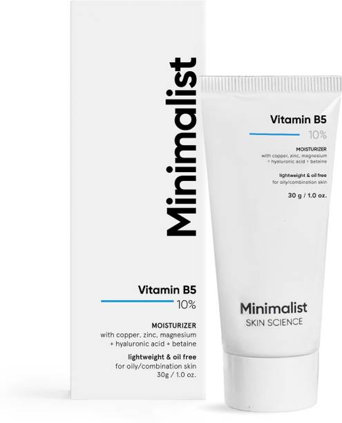 Minimalist 10% Vitamin B5 Oil Free Moisturizer for Men & Women | Face Cream for Oily Skin