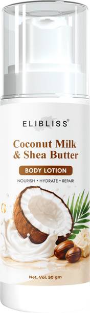ELIBLISS Coconut Milk Body Lotion with Shea Butter, Deeply Nourishing & Hydrating