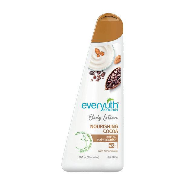 Everyuth Naturals Body Lotion Nourishing Cocoa| 48 hr Moisturization|Long-lasting|Quick Absorbing