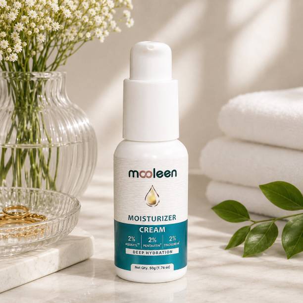 mooleen Moisturizer with Aquaxyl, Oil Free & Non-Sticky | Deep Hydration, UV Protection