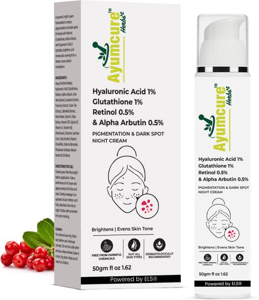 Ayumcure Pigmentation & Dark Spot Night Cream | Brightening & Skin Repair | Men & Women
