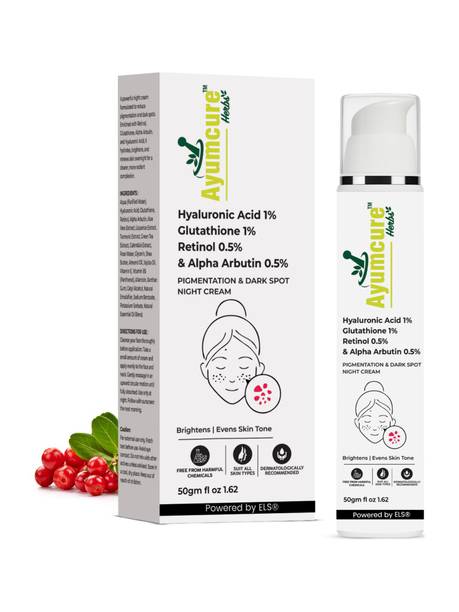 Ayumcure Pigmentation & Dark Spot Night Cream | Brightening & Skin Repair | Men & Women