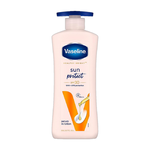 Vaseline Healthy Bright Sun+Pollution Protection Body Lotion SPF30, Reduces Tan