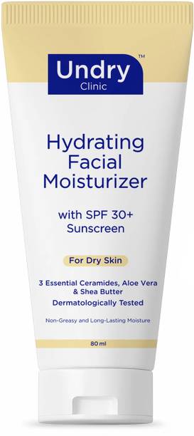Undry Face Moisturizer for Dry Skin with Sunscreen SPF30 Face Cream