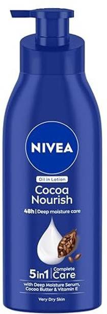 NIVEA Cocoa Nourish 400ml Body Lotion, Deep Moisture Serum