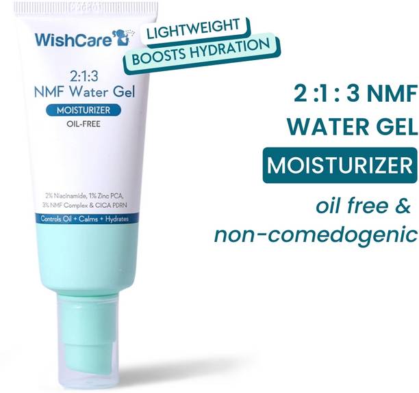 WishCare 2:1:3 NMF Water Gel Moisturizer for Oily Skin, Oil-Free, Controls Oil & Hydrates
