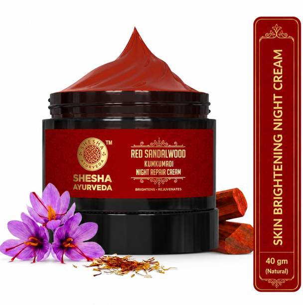 shesha ayurveda Red Sandalwood Skin Brightening & Night Repair Cream