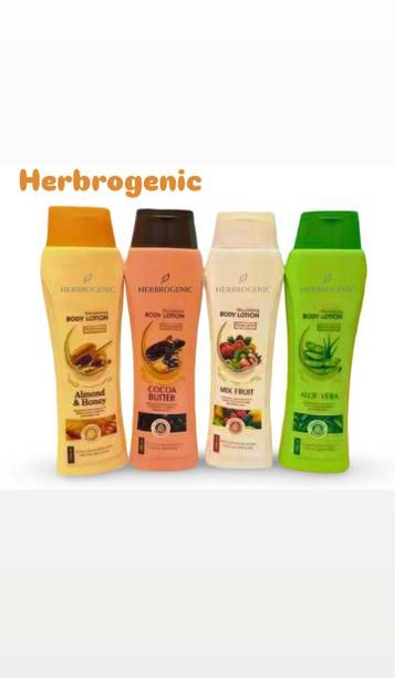 herbrogenic body lotion for dry skin to moisture skin combo pack of 8