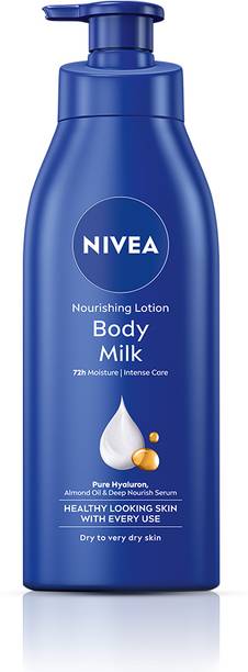 NIVEA Body Milk, Moisturizer Lotion, with Deep Moisture Serum, Almond Oil & Vitamin E