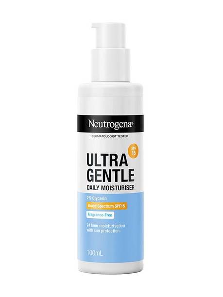 NEUTROGENA Ultra Gentle Daily Moisturiser | Protects skin barrier | With Glycerine & SPF 15