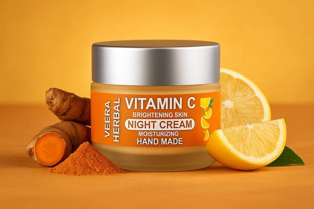 VEERA HERBAL Vitamin C Night Repair Cream for whitening cream & Smooth Moisturizer Skin