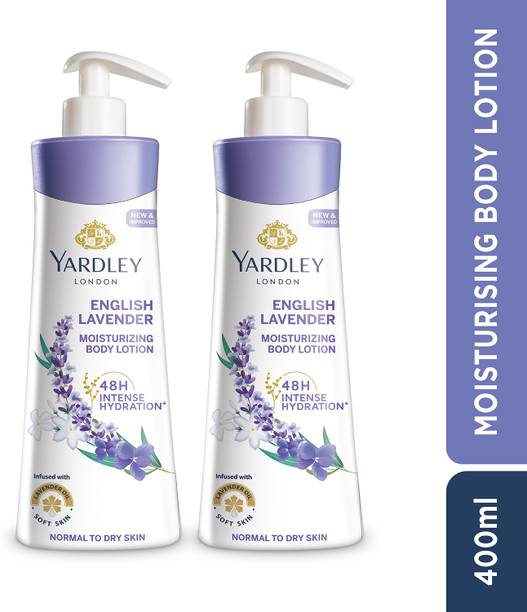 Yardley London by Wipro English Lavender Moisturizing Body Lotion With Germ Shield & Floral Extracts.