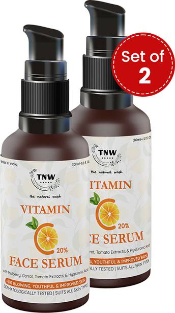 TNW - The Natural Wash Set of 2 Vitamin C Face Serum | Glowing & Youthful Skin | Niacinamide