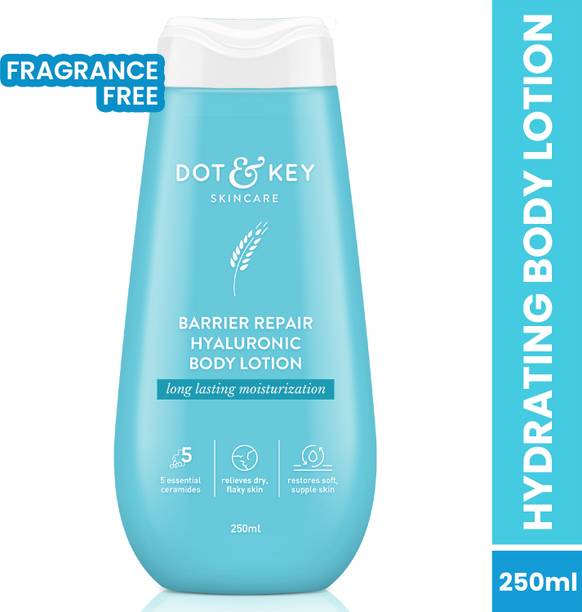 Dot & Key Barrier Repair Hyaluronic Body Lotion for Dry & Flaky Skin, Restores Softness