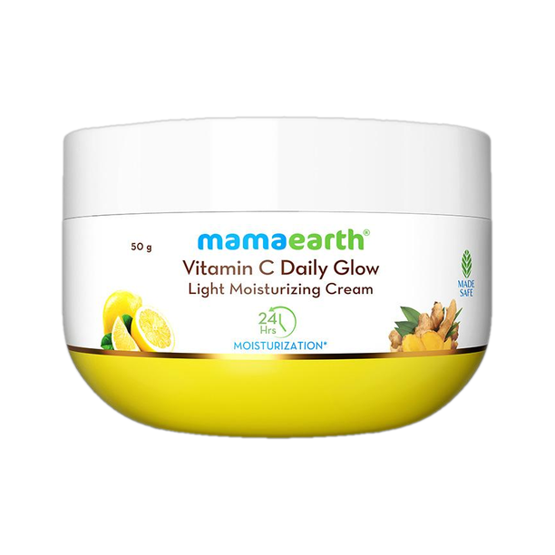 Mamaearth Vitamin C Daily Glow Light Moisturizing Cream with Vitamin-C and Turmeric