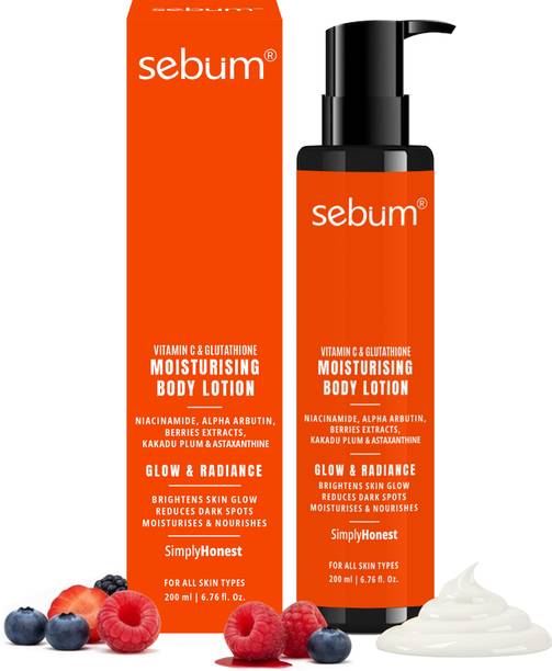 SEBUM Vitamin C Moisturising Lotion for Daily Hydration & Soft, Glowing Skin