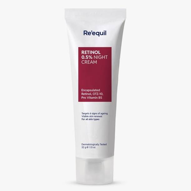 Re'equil 0.5% Retinol Night, Makes Skin Youthful & Smooth, Prevents Fine Lines & Wrinkles 32 g